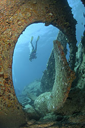 Wreck of the RMS Rhone Dive Site Salt Island BVI